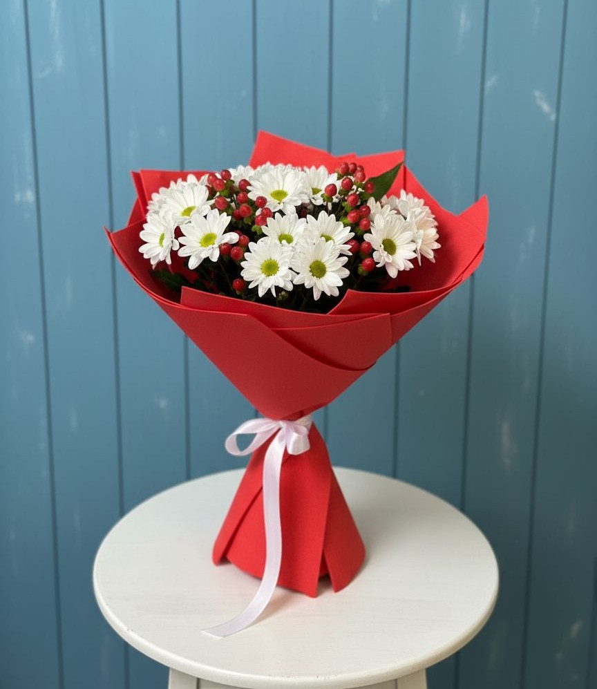 Букет цветов из: Хризантемы в Правдинском