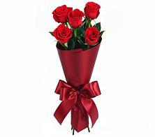 Букет 5 Красных роз Эдлесс Лав в Правдинском