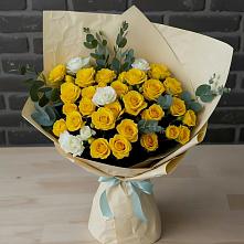 Букет цветов из:  Розы #REPLACE_PRED# Правдинском