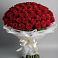 Букет 101 Красная роза Блэк Мэджик в Правдинском