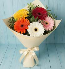 Букет цветов из:  Герберы в Правдинском