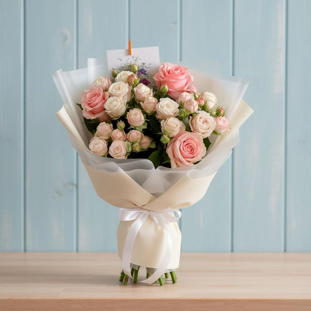 Букет цветов из: Розы в Правдинском