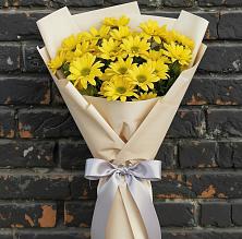 Букет цветов из:  Хризантемы #REPLACE_PRED# Правдинском