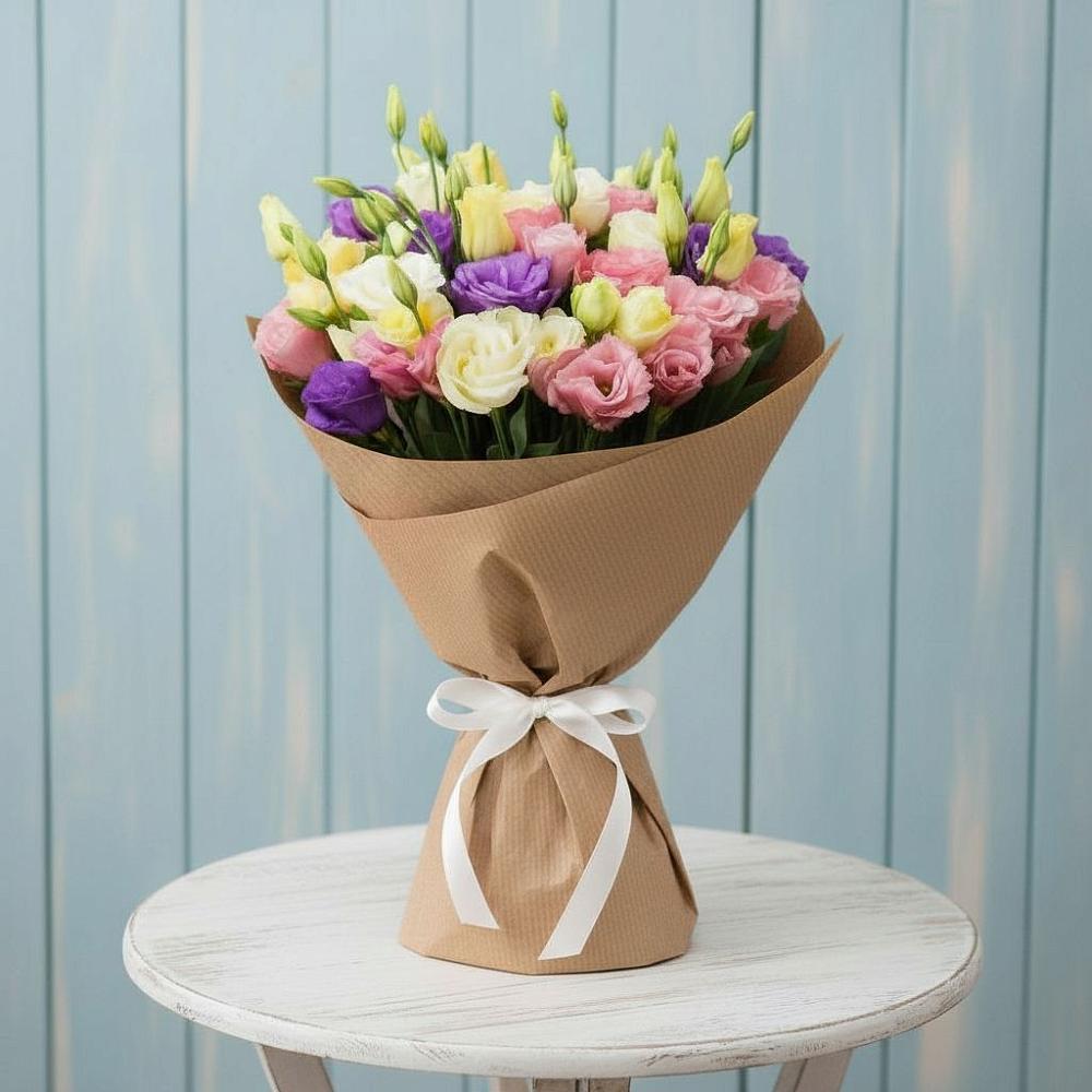 Букет цветов из: Лизиантусы в Правдинском