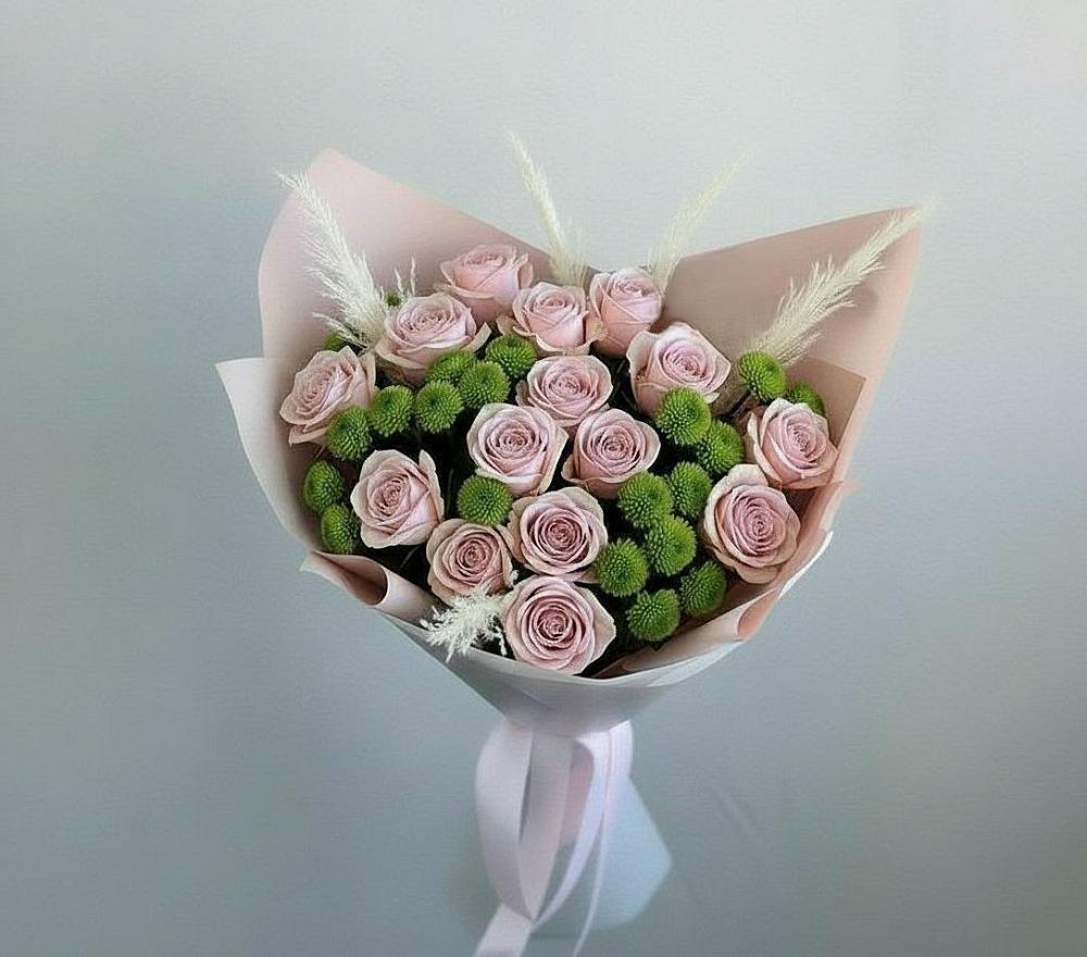 Букет цветов из: Розы и Хризантемы в Правдинском