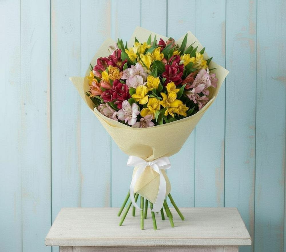 Букет цветов из: Альстромерии в Правдинском