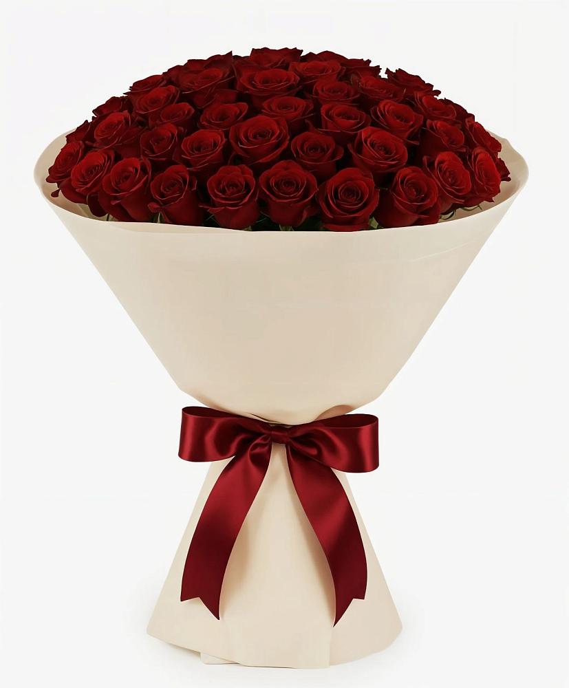 Букет 101 Бордовая роза Блэк Бакарра в Правдинском