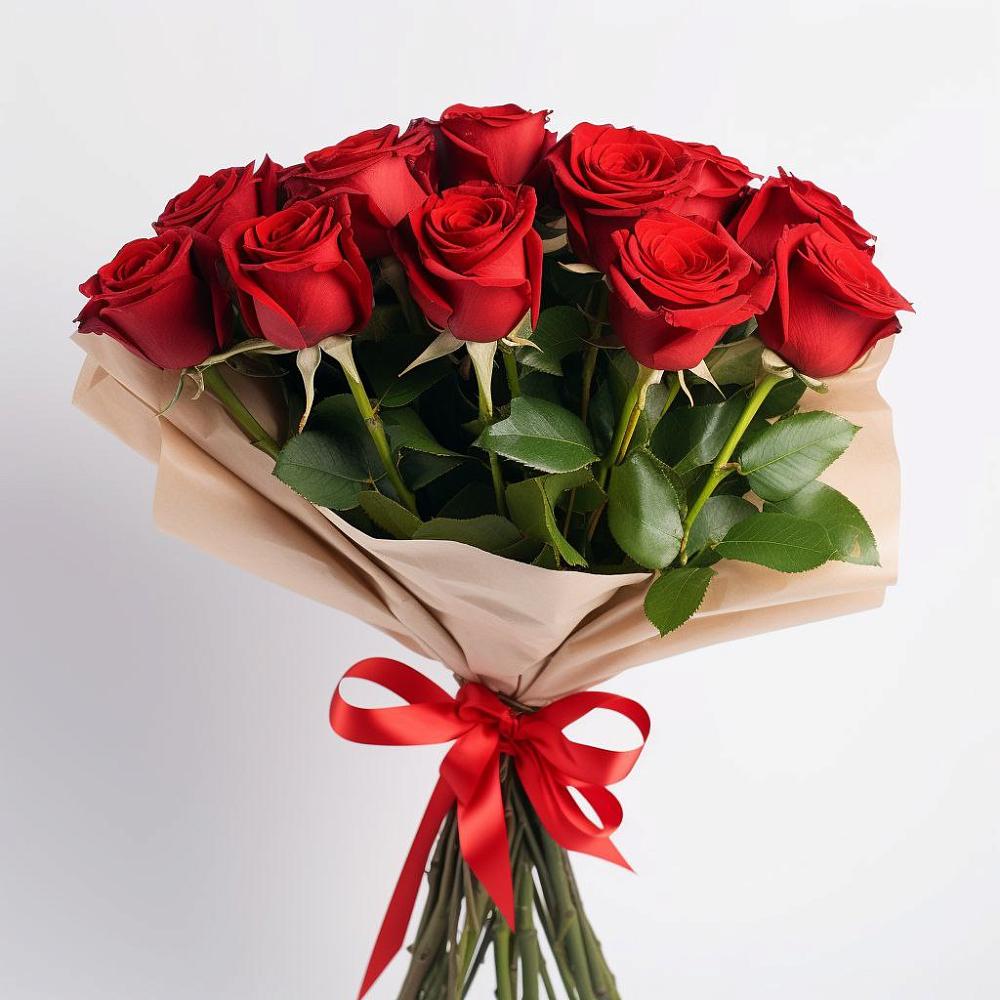 Букет 11 Красных роз Эдлесс Лав в Правдинском