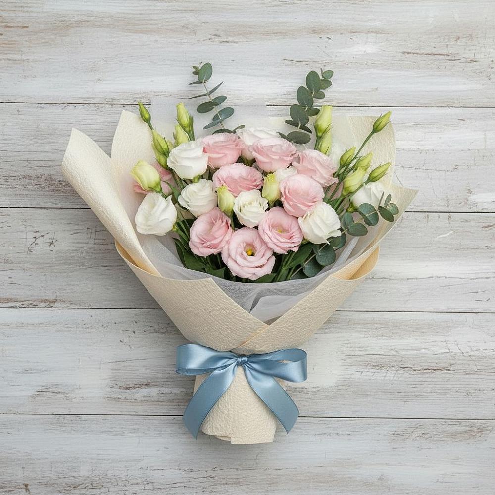 Букет цветов из: Лизиантусы в Правдинском